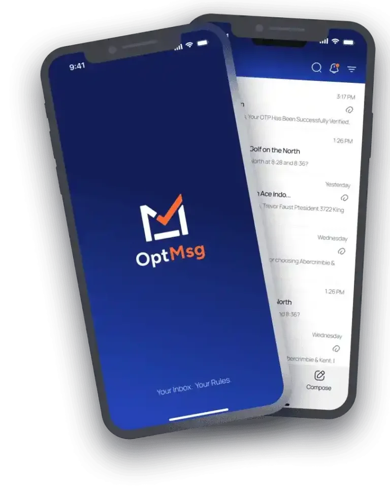 OptMsg homepage slider — main feature