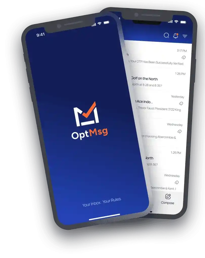 OptMsg homepage slider — main feature