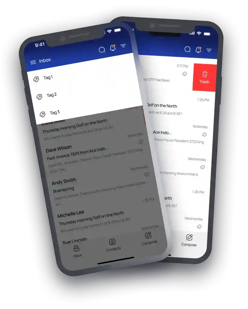 OptMsg homepage slider — privacy feature