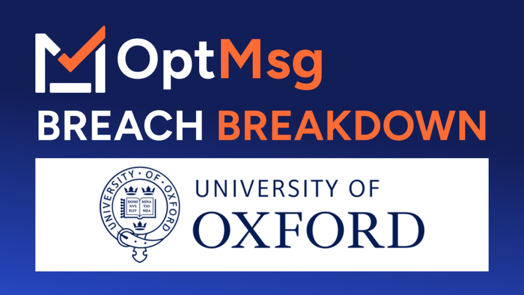 OptMsg Breach Breakdown - Oxford University data breach