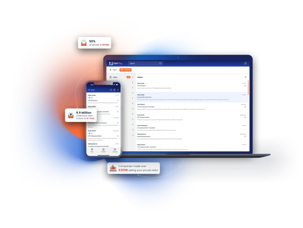 OptMsg opt-in email illustration