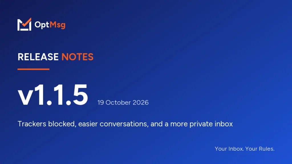 OptMsg Release Notes v1.1.5